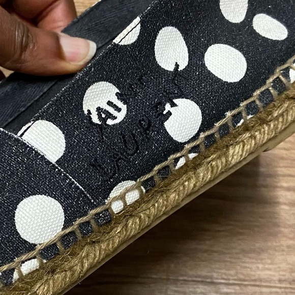SAINT LAURENT polka dot Espadrille Flat - Picture 8 of 16